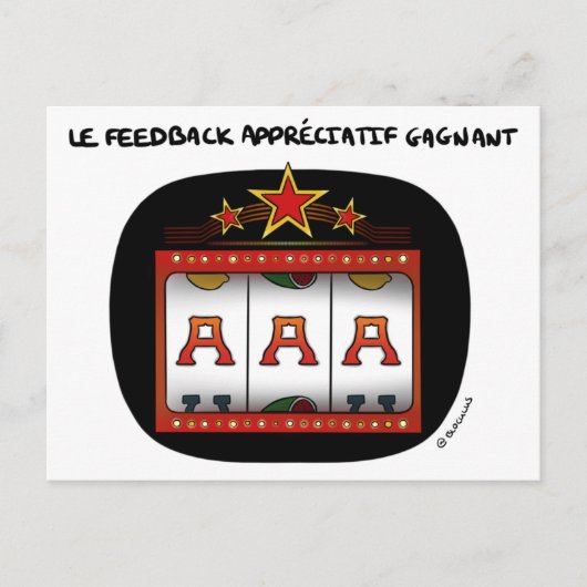 Coachingkaart: A-A-A, feedback Briefkaart (Voorkant)