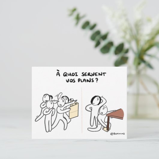 Coachingkaart "Actieplannen S.U.P.E.R." Briefkaart (Staand voorkant)