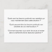 Coachingkaart: De dramadriehoek verlaten Briefkaart (Achterkant)