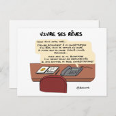 Coachingkaart "Drink z'n dromen" Briefkaart (Voorkant / Achterkant)