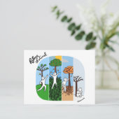 Coachingkaart "Elk seizoen zijn energie" Briefkaart (Staand voorkant)