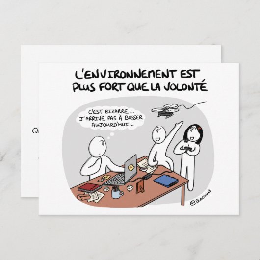 Coachingkaart: Environment -vs- Volonté Briefkaart (Voorkant / Achterkant)