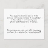 Coachingkaart: Kun je even pauzeren? Briefkaart (Achterkant)