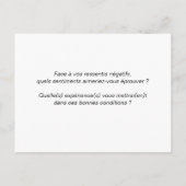 Coachingkaart "Positieve ideeën" Briefkaart (Achterkant)