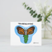 Coachingkaart "Transformatie" Briefkaart (Staand voorkant)