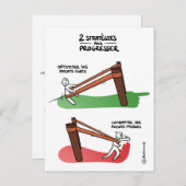 Coachingkaart "Verbeteringsstrategie" Briefkaart (Voorkant / Achterkant)