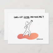 Coaching's kaart "Wat is uw eerste stap?" (Voorkant / Achterkant)