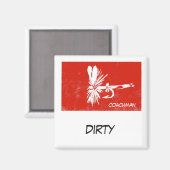 "Coachman" Dish Washer Status Magnet (Voorkant / Achterkant)