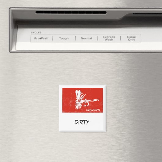 "Coachman" Dish Washer Status Magnet (Insitu (Vaatwasser))