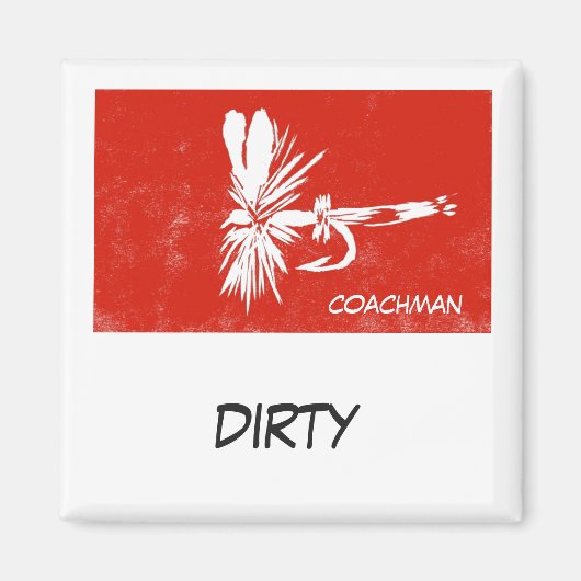 "Coachman" Dish Washer Status Magnet (Voorkant)
