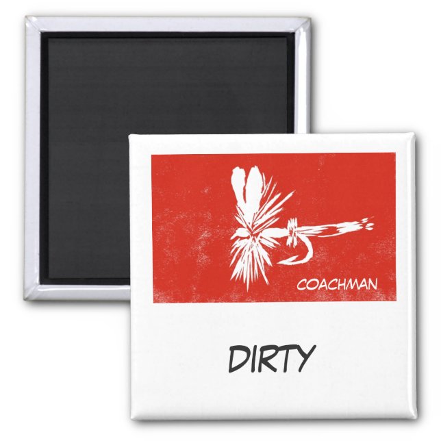 "Coachman" Dish Washer Status Magnet (Voorkant)