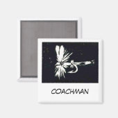 "Coachman" Fly Fishing Art Magnet (Voorkant / Achterkant)