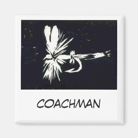 "Coachman" Fly Fishing Art Magnet (Voorkant)