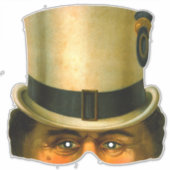 Coachman -  Victoriaans maskeraar Sticker (Voorkant)