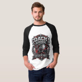 Coach's Code Metallic Fitnessembleem Logoontwerp T-shirt (Voorkant volledig)