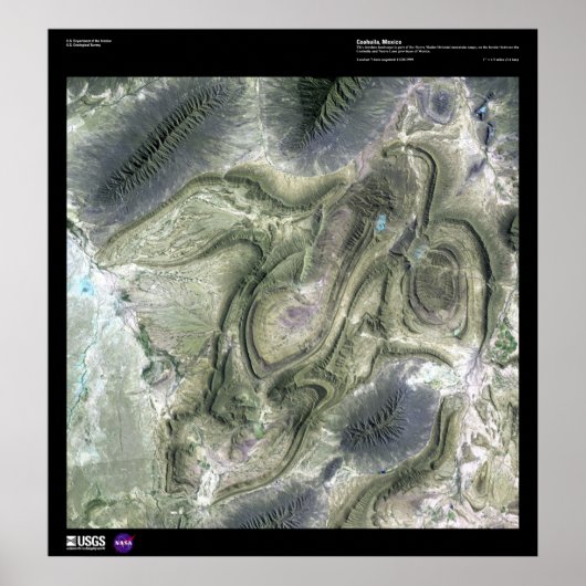 Coahuila Mexico Poster (Voorkant)