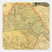 Coahuila Vierkante Sticker (Voorkant)