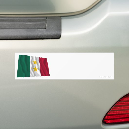 Coahuila y Tejas Flag Bumpersticker (Op auto)