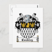 Coakley Family Crest Briefkaart (Voorkant / Achterkant)