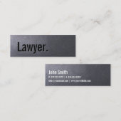 Coal Black Lawyer Mini Visitekaartje (Voorkant / Achterkant)