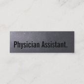 Coal Black Physician Assistant Mini Visitekaartje (Voorkant)