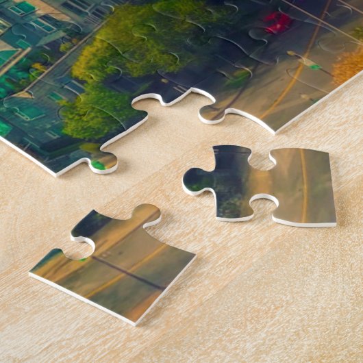 Coal Harbor Vancouver. Jigsaw Puzzle Legpuzzel (Zijkant)