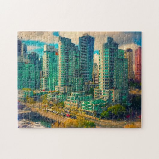 Coal Harbor Vancouver. Jigsaw Puzzle Legpuzzel (Horizontaal)