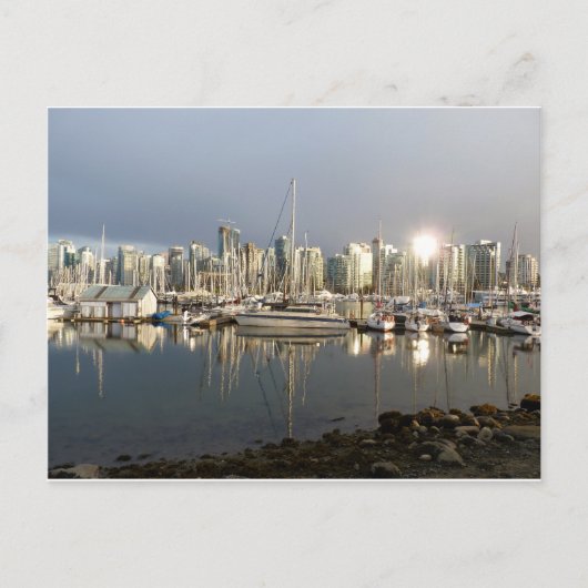 Coal Harbour, BC at sunset. Briefkaart (Voorkant)