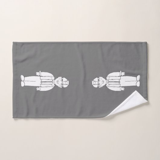 Coal Miner Badhanddoek Set Donkergrijs Bad Handdoek (Handdoek)