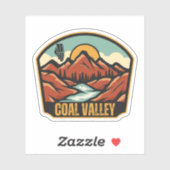 Coal Valley, Illinois Sticker (Vel)