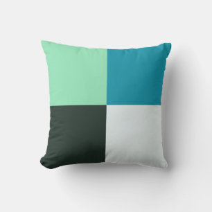 Coal White Blauwgroen Blue Aqua Turquoise Kussen