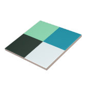 Coal White Blauwgroen Blue Aqua Turquoise Tegeltje (Zijkant)