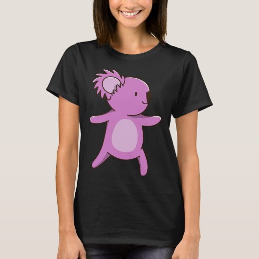 coala koala cute australia  yoga pose t-shirt (Voorkant)