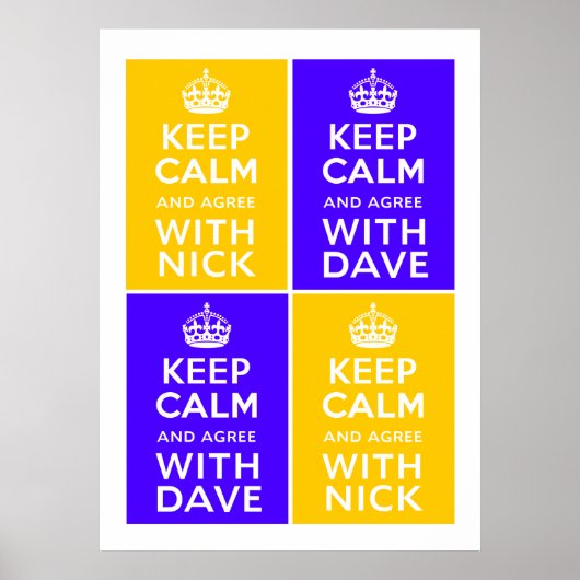 Coalitieregering ~ U.K. Poster (Voorkant)