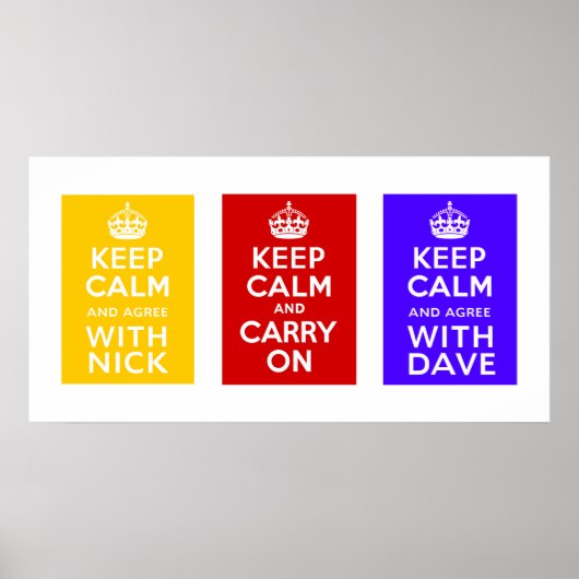 Coalitieregering ~ U.K. Poster (Voorkant)