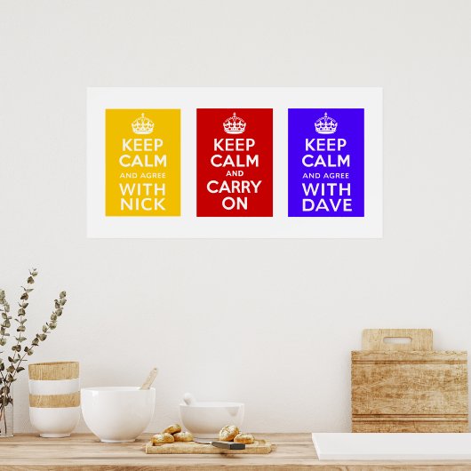 Coalitieregering ~ U.K. Poster (Keuken)