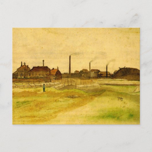 Coalmine in de Borinage door Vincent van Gogh Briefkaart (Voorkant)