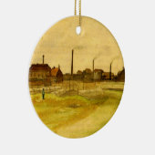 Coalmine in de Borinage door Vincent van Gogh Keramisch Ornament (Rechts)