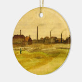 Coalmine in de Borinage door Vincent van Gogh Keramisch Ornament (Links)