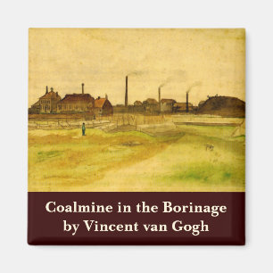 Coalmine in de Borinage door Vincent van Gogh Magneet