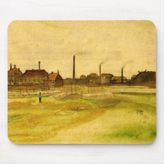 Coalmine in de Borinage door Vincent van Gogh Muismat (Voorkant)