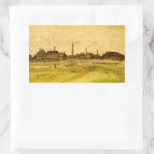 Coalmine in de Borinage door Vincent van Gogh Rechthoekige Sticker (Tas)