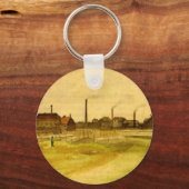 Coalmine in de Borinage door Vincent van Gogh Sleutelhanger (Voorkant)