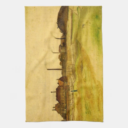 Coalmine in de Borinage door Vincent van Gogh Theedoek (Verticaal)