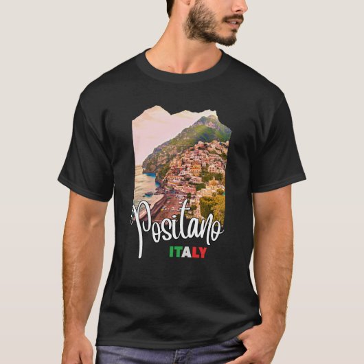 Coast 1 Positano Amalfi T-shirt (Voorkant)