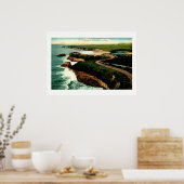 Coast Drive, Santa Cruz, Californië  Poster (Keuken)