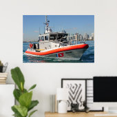 Coast Guard 45-voet responsboot Poster (Thuiskantoor)