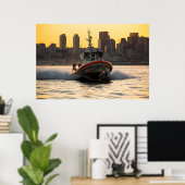 Coast Guard 45-voet responscabine medium Poster (Thuiskantoor)