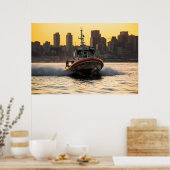 Coast Guard 45-voet responscabine medium Poster (Keuken)