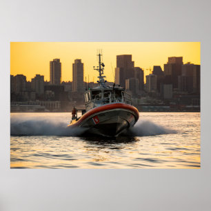 Coast Guard 45-voet responscabine medium Poster